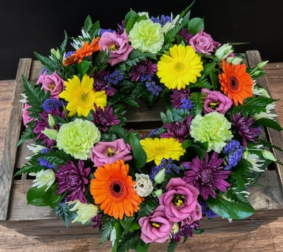 Mixed Floral Wreath